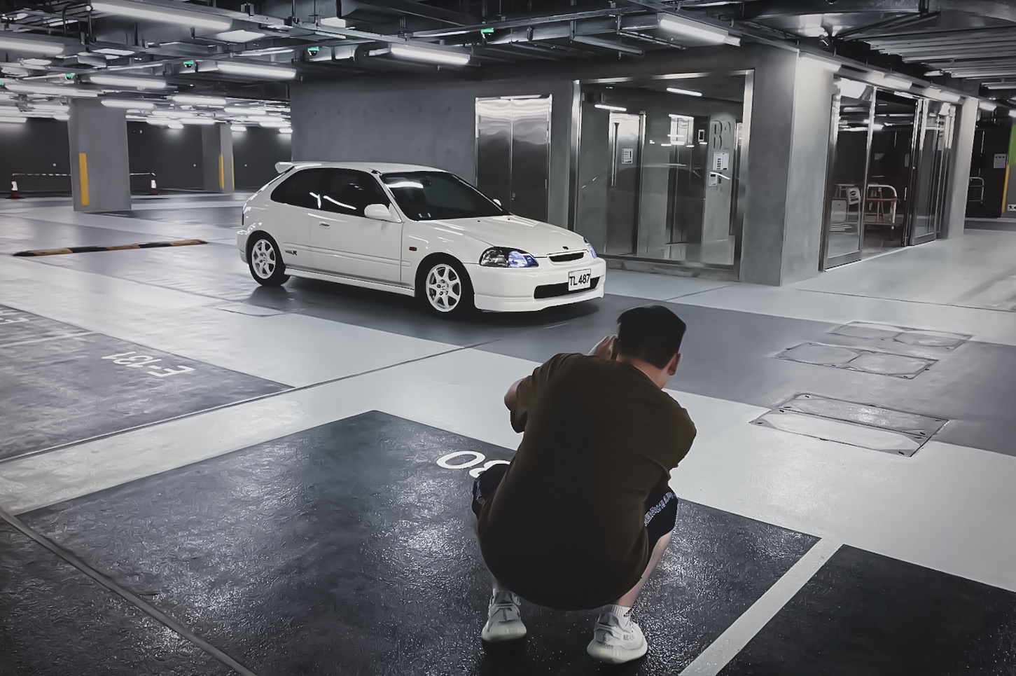 Caught by friends while taking pictures