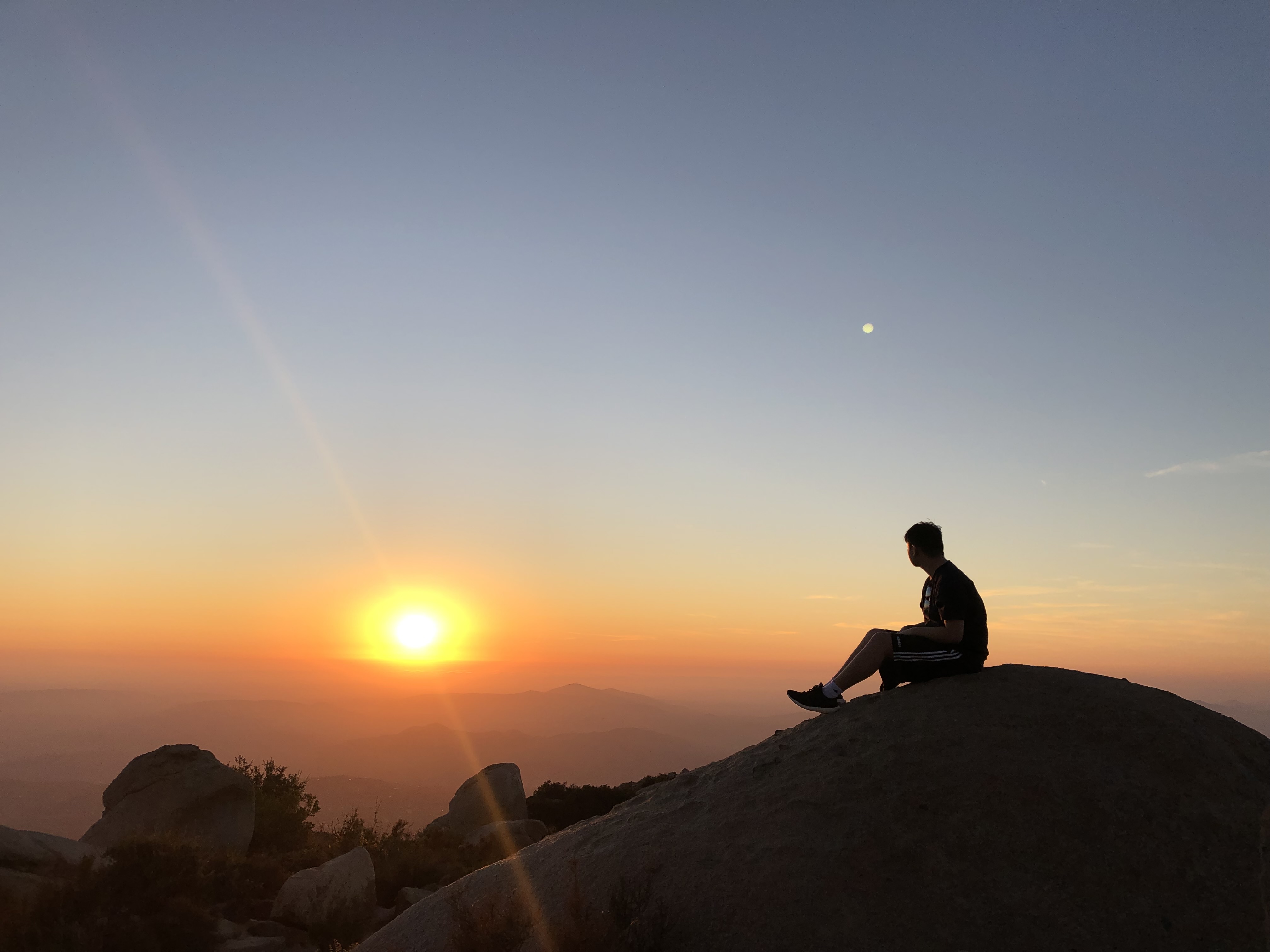 Sunset at potato chip rock